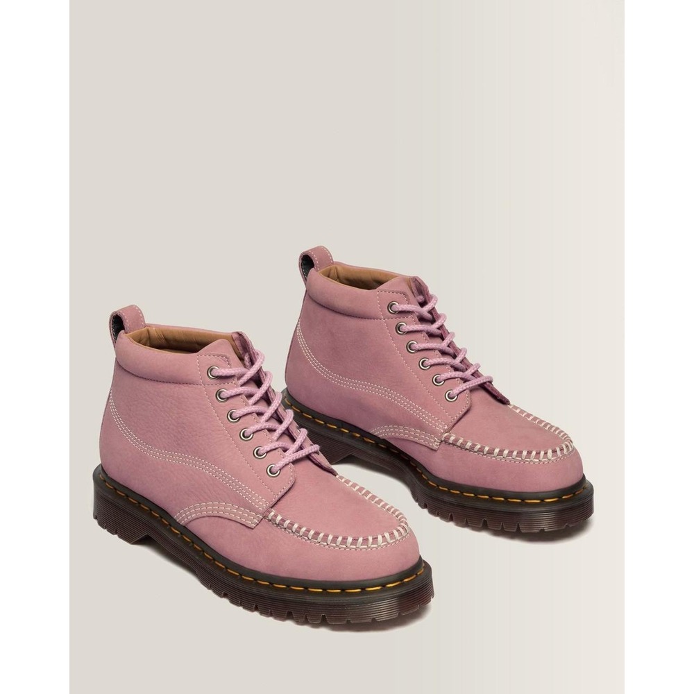 Dr. Martens Lowell Chukka NEW Dusty Rose Milled Nubuck Leather Boots US Women 8